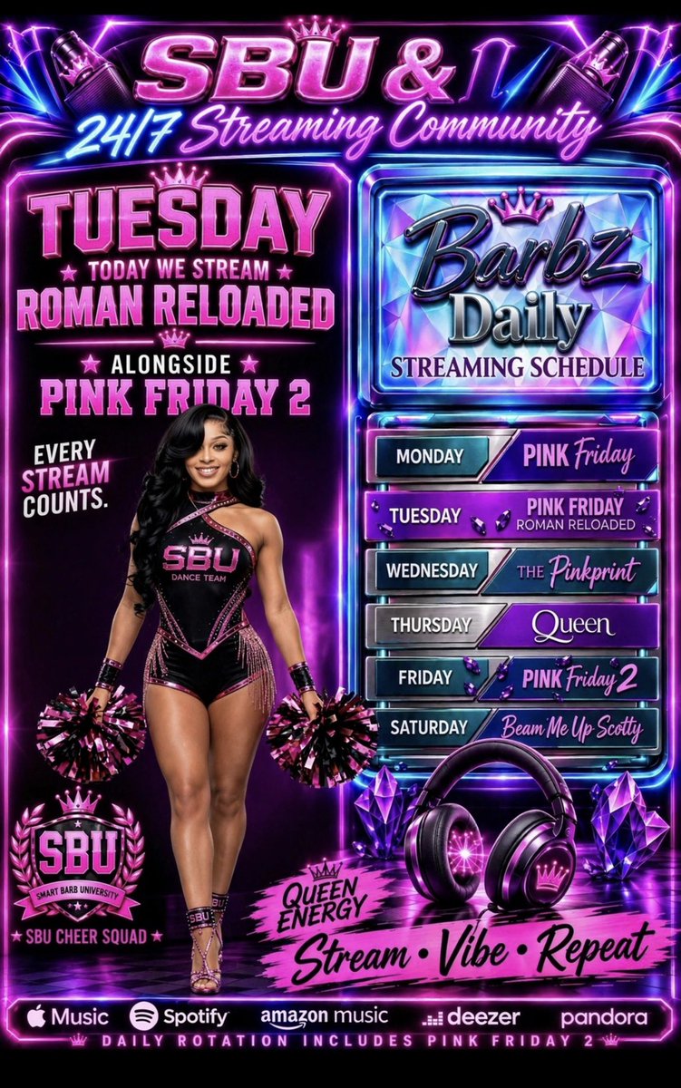PrettyHustlerzz's tweet photo. Good Morning #CheerSquad π£
Todayβs Streaming Focus Is
π§#RomanReloaded β’ https://t.co/zjqbTYMIV0
π§#RomanReloaded X #PF2 β’ https://t.co/uLNTnbwNiz
π§#RomanReloaded X #MomentForLife X #CatchMe
Ft β’ #QueenRadio & #PF2 β’
https://t.co/5OufnyjvRt
This Week Pure Sales Buying Links ππ
Singles πΏ
π§#CatchMe β’ https://t.co/VxjxNPAvID
π§#MomentForLife β’ https://t.co/VxjxNPAvID
#NickiMinaj #Barbz #BAAB #RomanReloaded