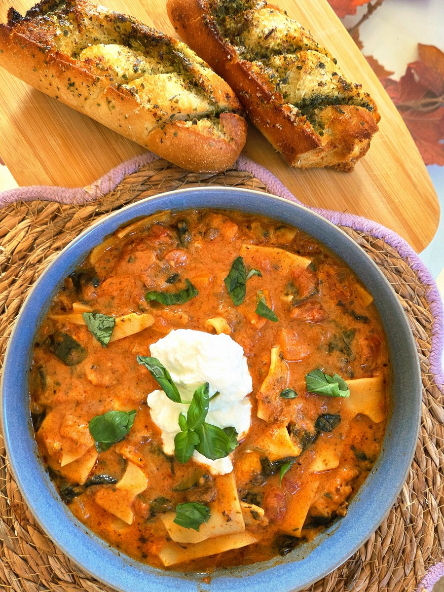 ginzopiya's tweet photo. homemade lasagna soup 🤎💌 https://t.co/P2A4DhnaAA