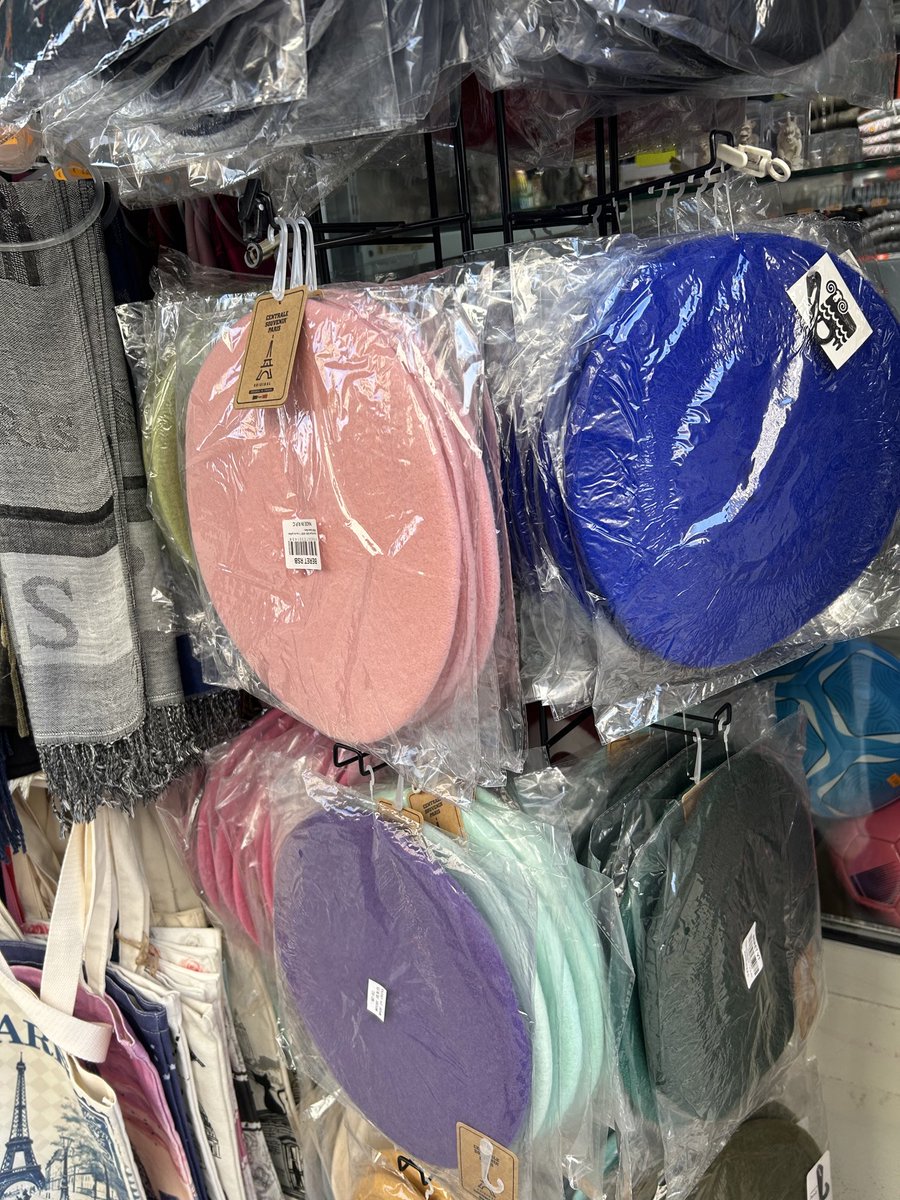 DenisMacshane's tweet photo. In Paris on French presidential election. Came across this shop selling French berets. Every one made in China https://t.co/te3lknwhQ5