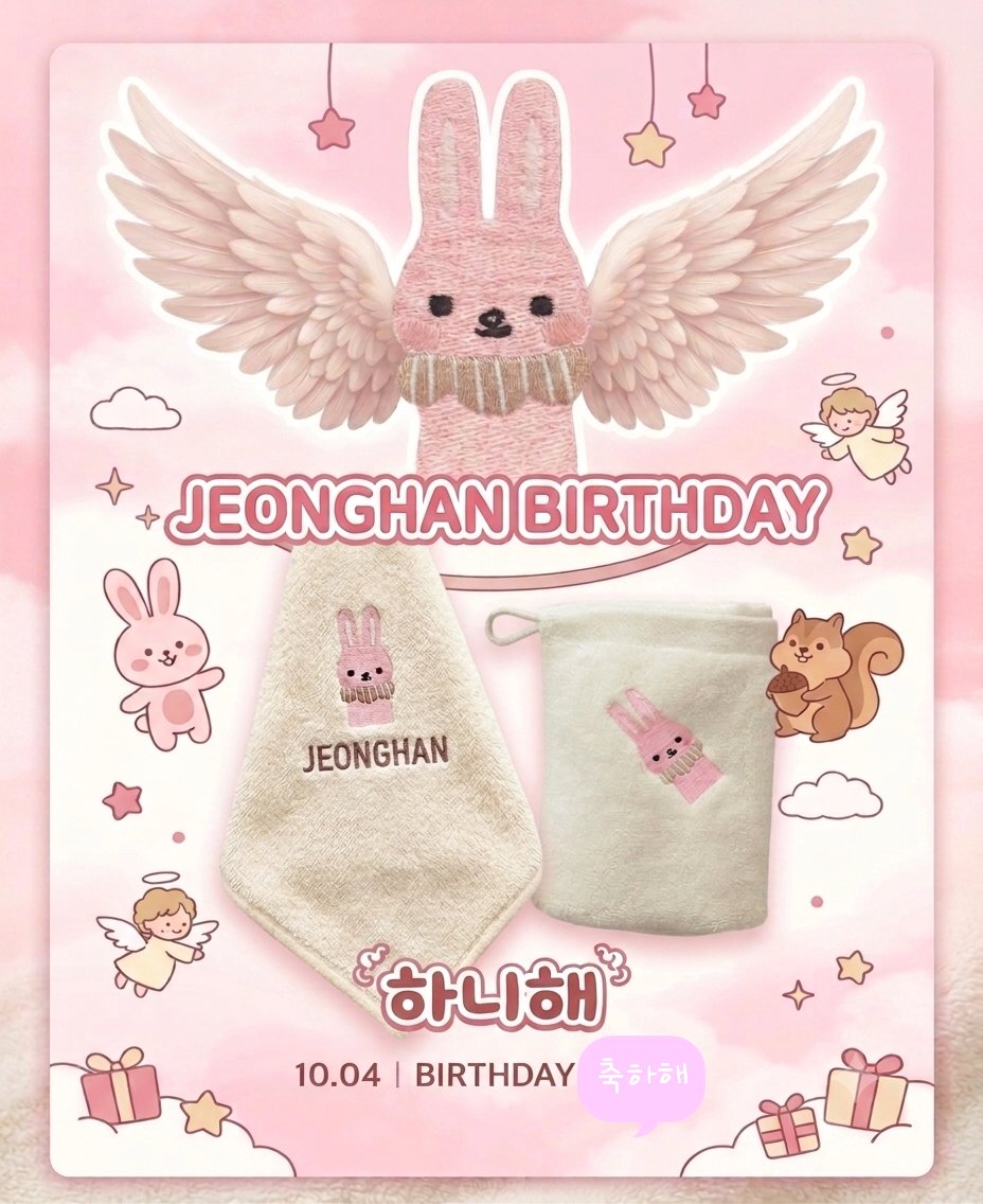 nej0717's tweet photo. #RT이벤트 #정한생일 #하니생일 #하니해 
정한이 생일을 맞아 제작했던 고리수건이 연휴로 인해 늦어졌네요!
👼나눔물품: 토끼 정한 고리 수건
🪽나눔인원: 2명
🐰나눔조건:  본 게시글RT+팔로우/배부,후기작성
🩷당발: 10월 4일경
🎉정한아 생일축하해! 든든한 맏형이자 우리 쾌남!💕
고맙고 사랑해😘 https://t.co/nfBd3GJatl