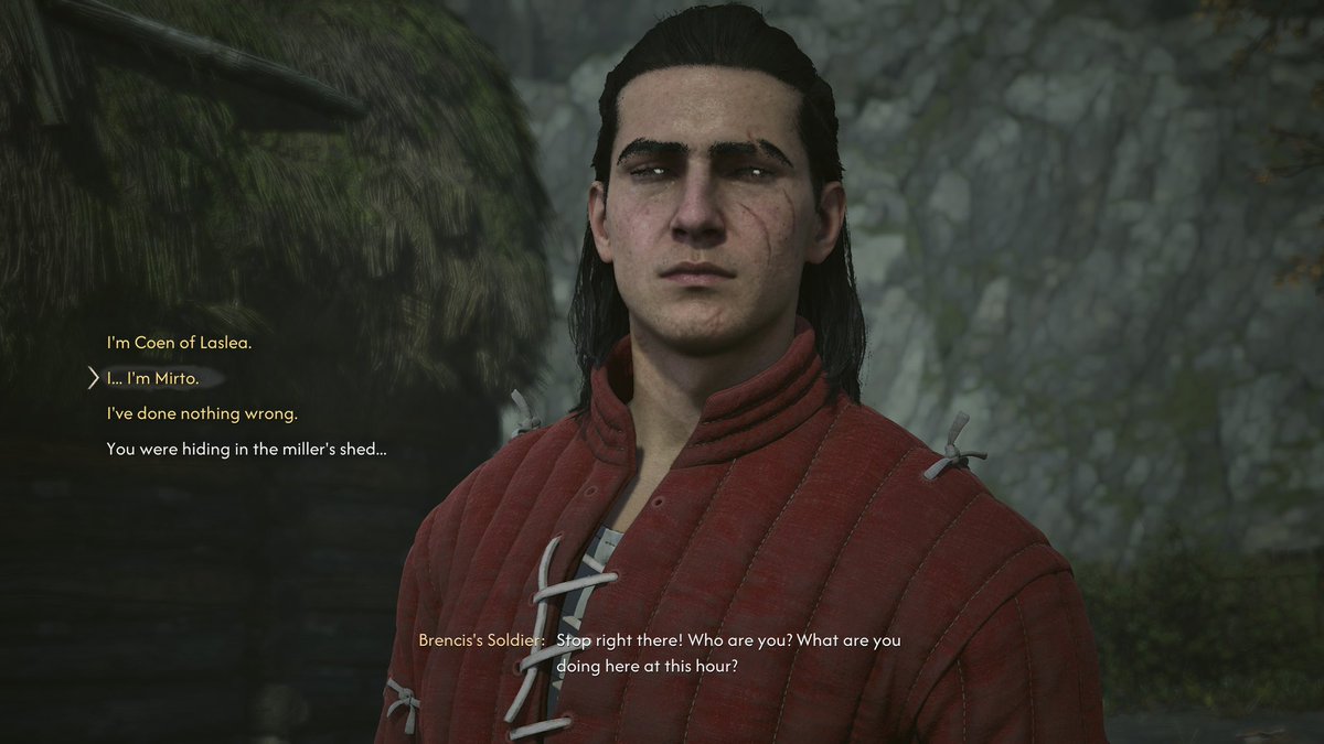 SynthPotato's tweet photo. Want these two to meet.

Coen and Geralt would probably be best friends, they are both into sorceresses who are way older than them too 😭 https://t.co/6Qcph6X0jT
