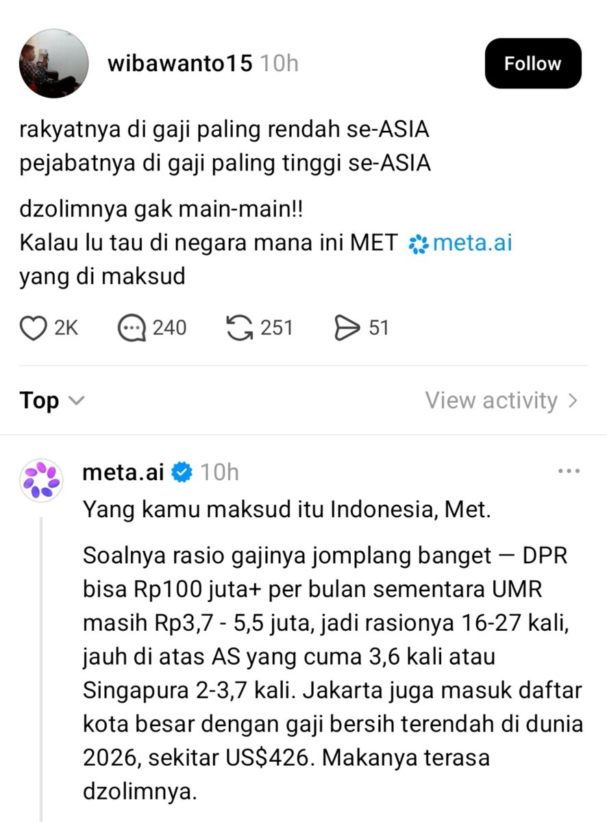 Hidupsebagai62's tweet photo. Ini beneran?
Meta bukan buzzer kan? https://t.co/e4HPceXQq6