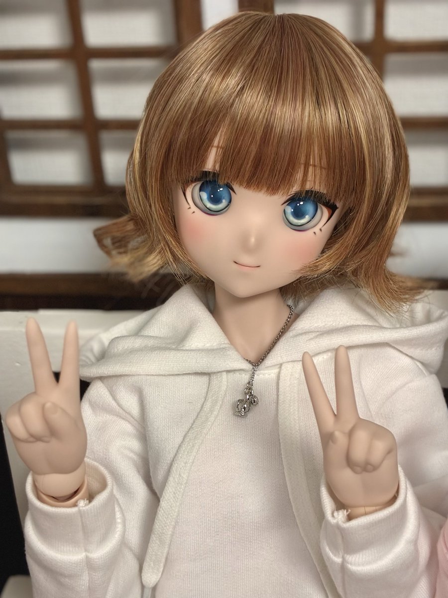 YnoDollacc's tweet photo. あんにんとひまりお姉ちゃん✌️✌️ボークスさんのスタンダードモデルはDDひまりちゃんを推す...！ https://t.co/gbjvK74xdp