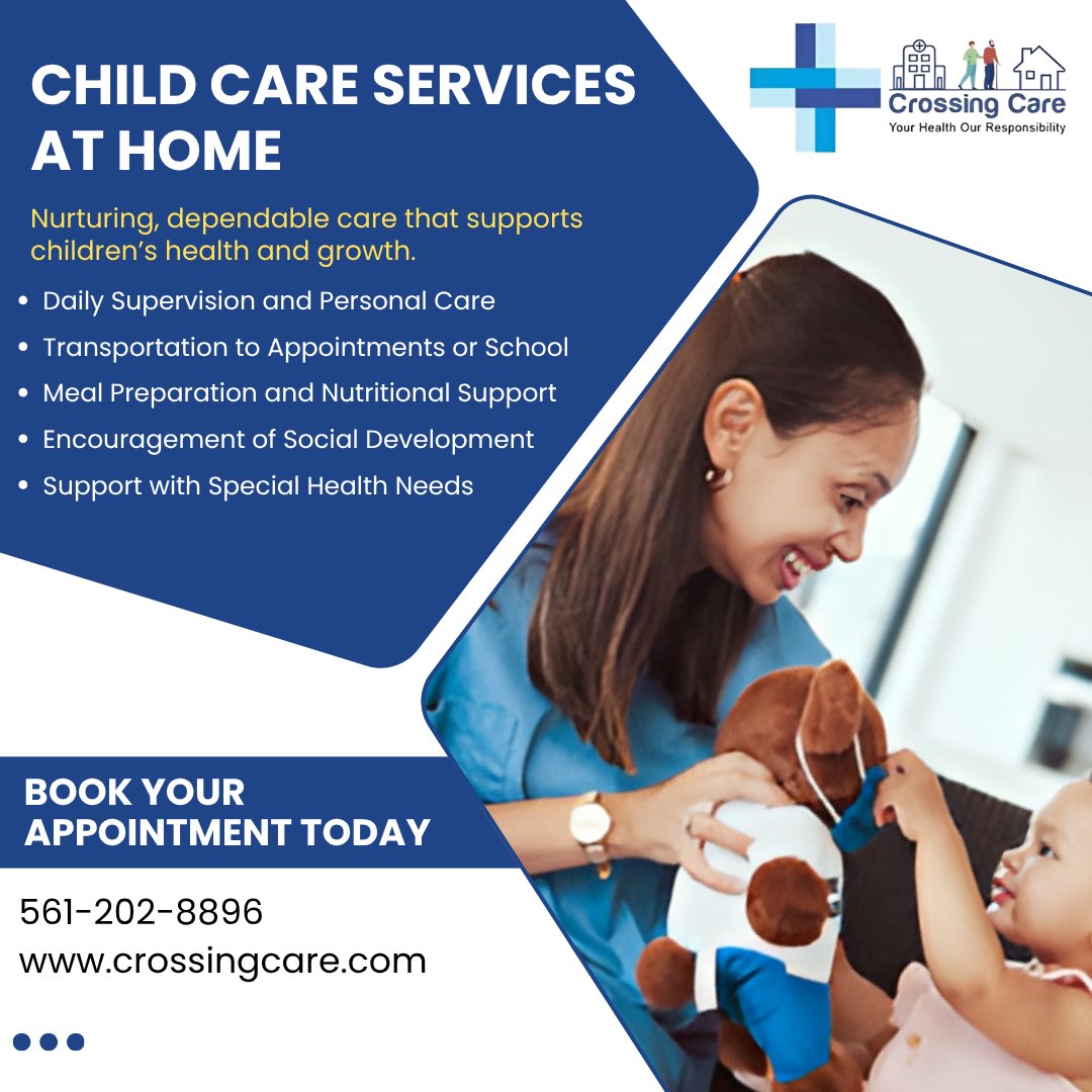 crossing_care's tweet photo. Caring for children means creating a safe, nurturing environment where they can learn, grow, and thrive.

📞 Call us today: (561) 202-8896

🌐 https://t.co/NGti8EJt4r

#crossingcare #childcare #childcareservices #athomechildcare #childdevelopment #childrenshealth #nurturingcare https://t.co/7egRDrADpu
