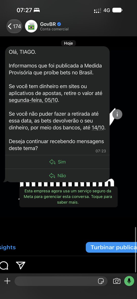 toguro's tweet photo. Gov nunca me mandou nada , do nada mandou isso https://t.co/Fkl4rWARzU