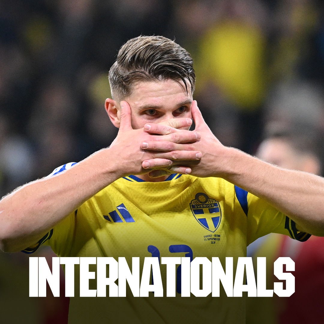Arsenal's tweet photo. Two games. Two goals. 🇸🇪

Vik was on target again for Sweden last night 🫱👀🫲