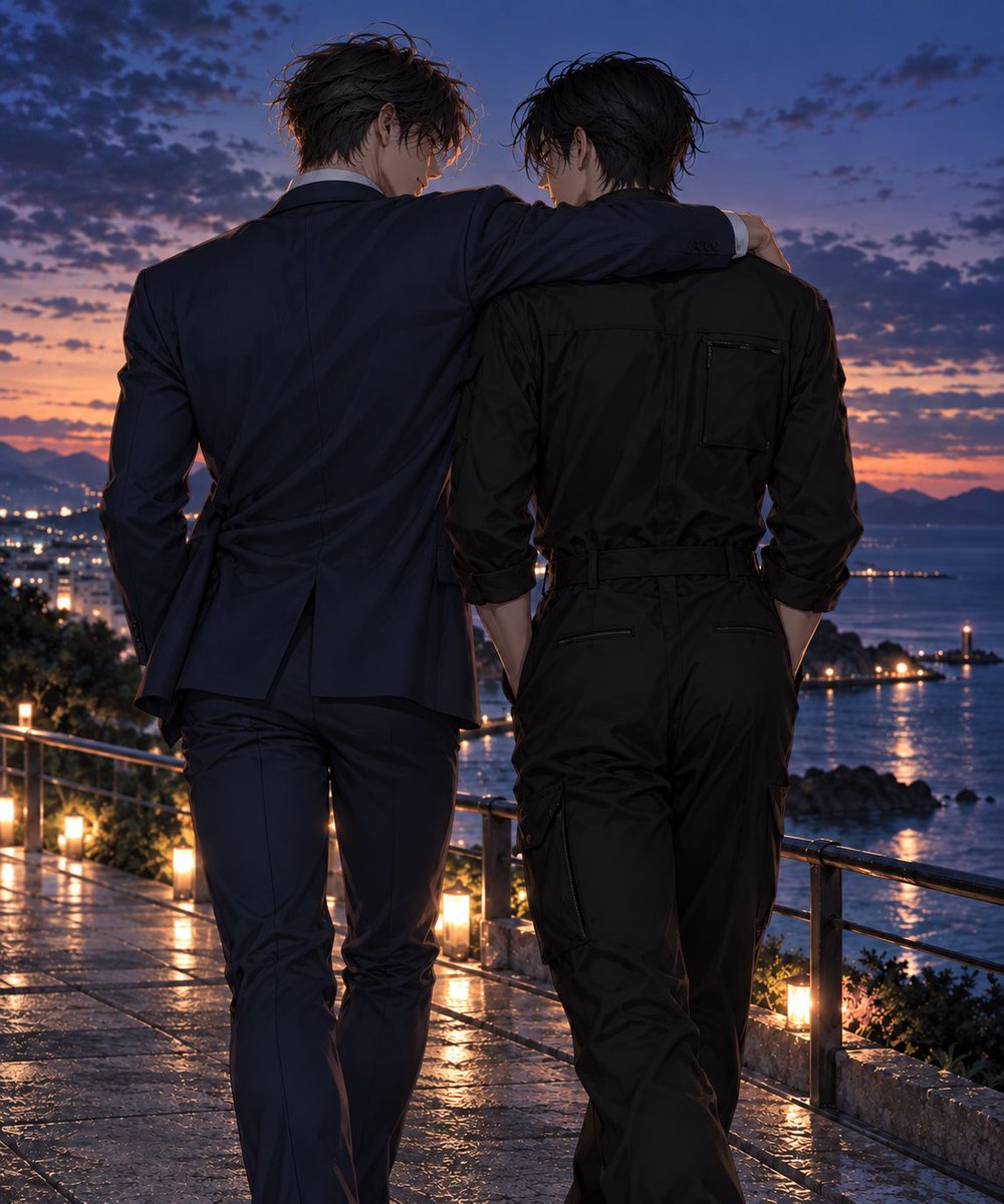 Shibata_maro's tweet photo. 男2人で、これから飲みに行くらしい。
どんな話をするのやら…😂

※AI創作です。

#AIイラスト #りんご農園 #AIと遊ぶ #ChatGPT https://t.co/KsjZDvkMvy
