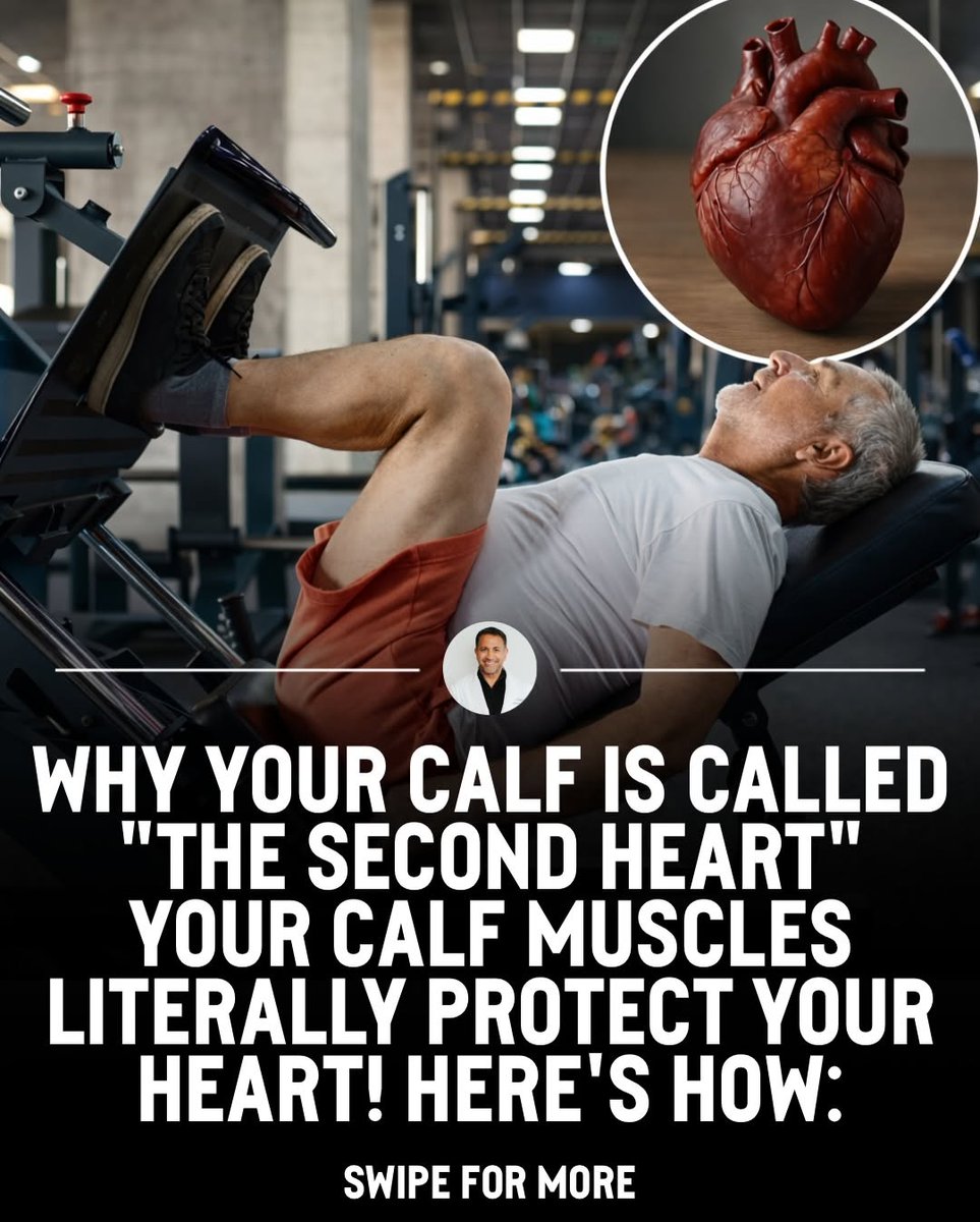 JeanMarcos007's tweet photo. How much do you move your legs throughout the day?

Many believe the heart is the sole organ responsible for circulating blood. As a doctor, I wish more people knew about a second pump—located in your legs.
Your calf muscles, especially the gastrocne... https://t.co/ZLePVHJ3X2