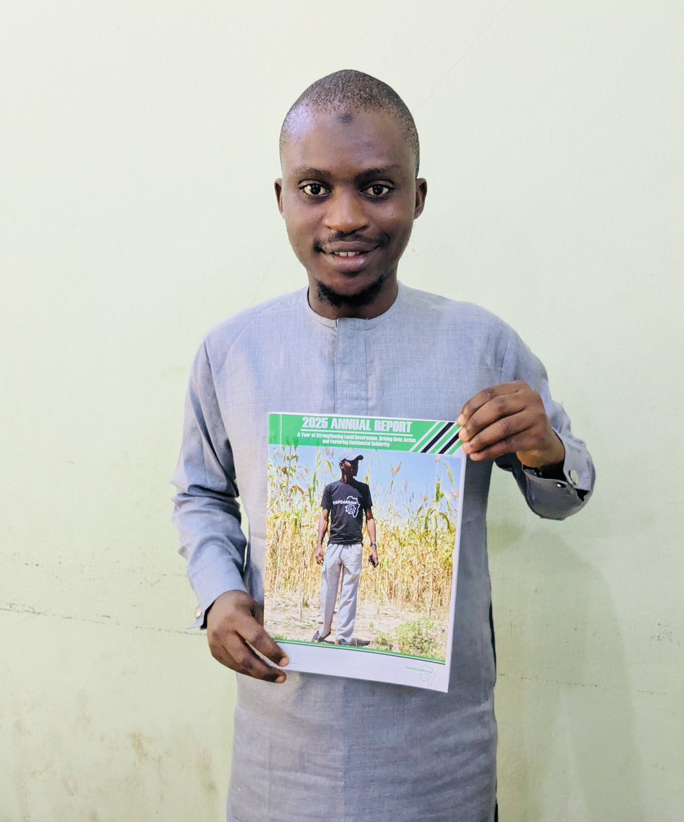 ActivistNdasadu's tweet photo. I am deeply honored to share the release of @YAPD4Africa 2025 Annual Report, titled “A Year of Strengthening Local Governance, Driving Civic Action and Fostering Continental Solidarity.”

Thank you for standing firmly with us, the best is undoubtedly yet to come! https://t.co/esLsbPTTlv
