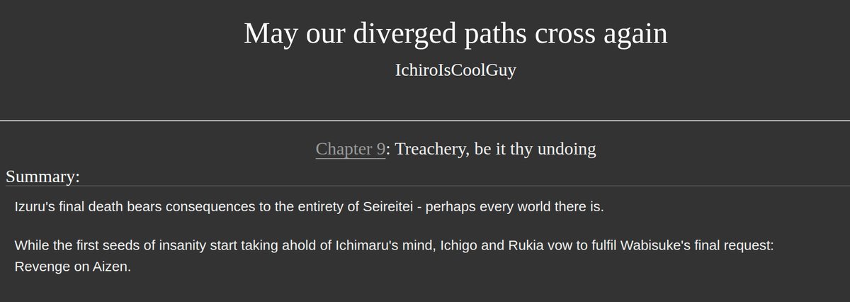 IchiroIsCoolGuy's tweet photo. [Update] May our diverged paths cross again
Chapter 9: Treachery, be it thy undoing

Accidentally posted it earlier already because I apparently can't read my own damn schedule...

https://t.co/gArTOqFlWk https://t.co/qc9TzyaskS