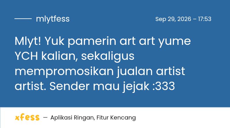 mlytfess's tweet photo. Mlyt! Yuk pamerin art art yume YCH kalian, sekaligus mempromosikan jualan artist artist. Sender mau jejak :333 https://t.co/gAQLWEze4h
