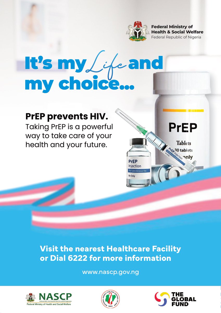 SASCP_LSMOH's tweet photo. Farmer, trader, artisan, student, civil servant: HIV prevention is for everyone. 💙
Take charge of your health with PrEP, as a daily pill 💊 or an injection every 2 months 💉
Find a facility near you: https://t.co/ypU5zfwLmh

#PrEP #HIVPrevention #SASCPLagos #HealthForAll https://t.co/AAcPWeYXkv