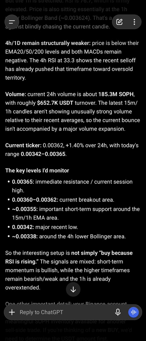 TOUFIK_B21's tweet photo. @binance And further more, i get to check all the indicators and back check my trading plan without switching tabs, analysis + risk management notes ..etc , anything i might have missed Agent OS won't miss and it will make sure i notice it ,this was from a trade i excuted today https://t.co/INQ4dSJC7a
