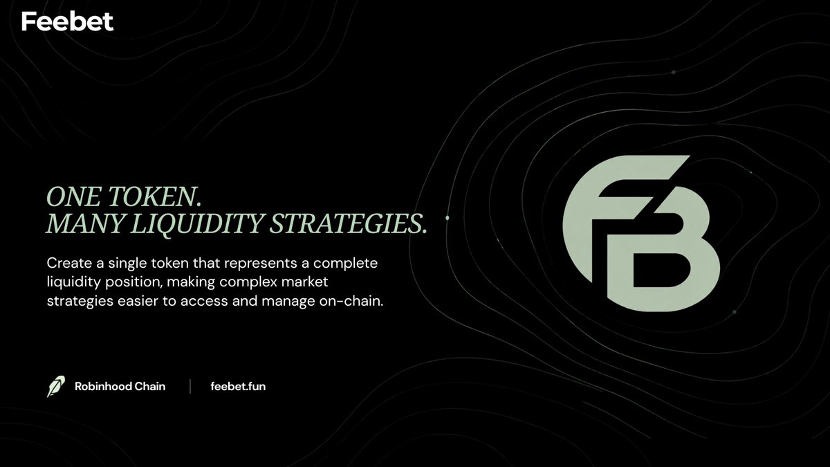feebet_fun's tweet photo. Represent complete liquidity positions in a single token to easily manage complex markets on-chain. https://t.co/v8jqJ4Mcu1