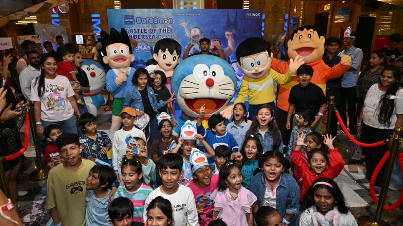 MarketCastIn's tweet photo. Doraemon isn’t just coming to theatres. He’s coming everywhere

Ahead of the October 2 release, the film has rolled out a 360° campaign across OOH, digital, radio, schools, retail, branded buses and autos https://t.co/uyqoItiQpw