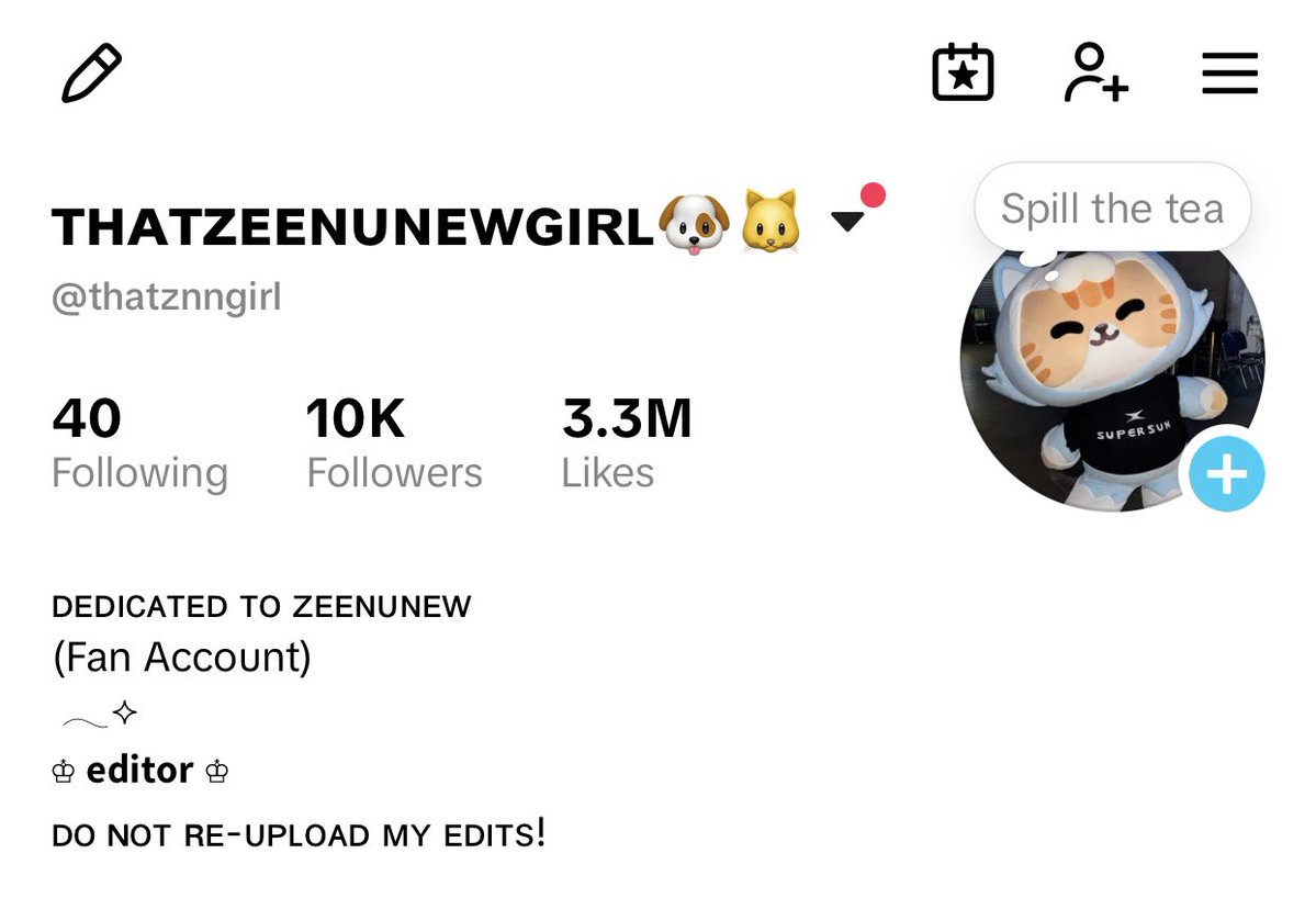 thatznngirl's tweet photo. After losing my first TikTok account earlier this year at almost 20K followers, I honestly didn’t know if I had it in me to start all over again. That account held so many memories, so much time, love and effort. Having to leave it behind broke my heart in ways I don’t think I ever properly explained.

And then I started again. And now somehow… WE ARE 10K AGAIN. 😭❤️