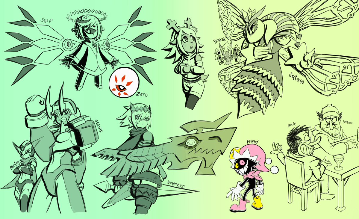 Tennasi19's tweet photo. Reuploading 4 of the big drawpiles that I made around the beginning of the year 2026.

It was a lot of work to make these.
And I don't think I'll make something like this again in a long time, but that may change. https://t.co/sKLqkGad1L
