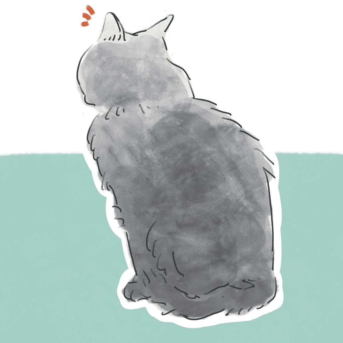 kiuminooo's tweet photo. いつもこっそ��聞き耳を立てる可愛い子
#イラスト
#猫 https://t.co/2aVwcm7ewR