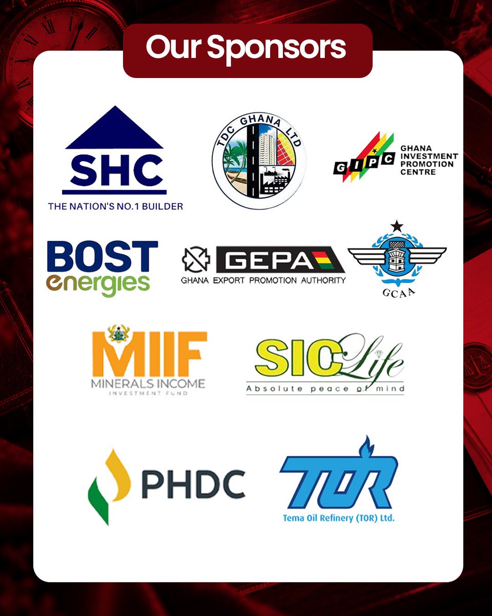 GHLawSociety's tweet photo. Meet our esteemed sponsors of the GLS Annual Bar Conference
#GLSBarConference2026
#GhanaLawSociety
#prolegem
#Networking #LegalProfession https://t.co/Ds2mvYsHiW