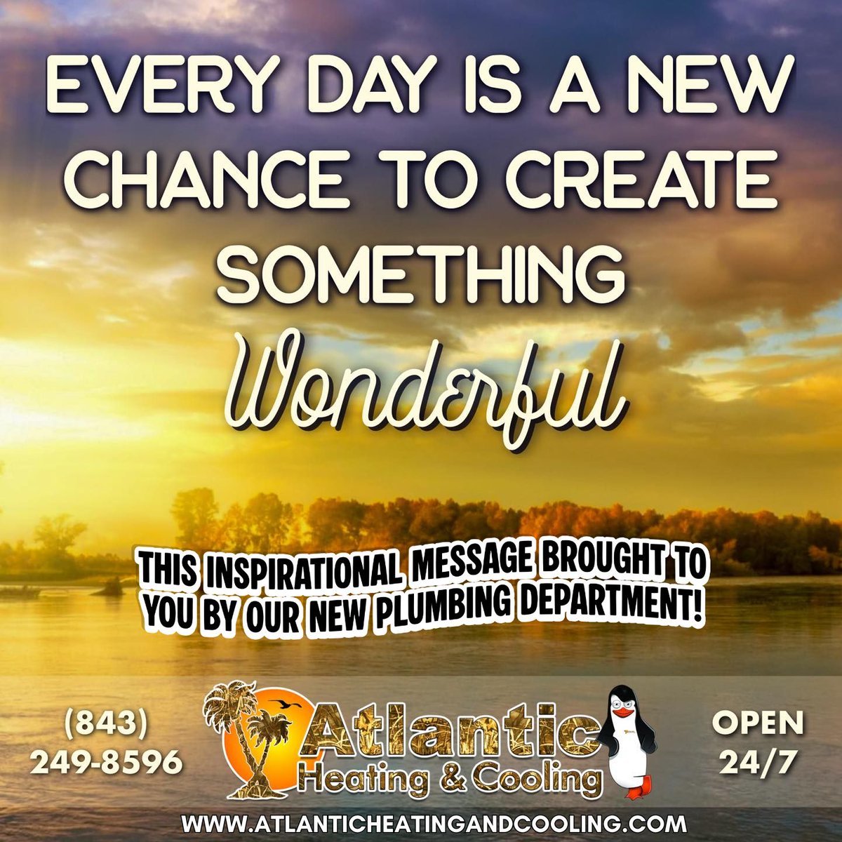 AtlanticCooling's tweet photo. Our NEW PLUMBING DEPARTMENT wishes you a terrific Tuesday!
๐ด
https://t.co/eCeEIRtnbt
๐ด
#HVAC #MyrtleBeach #NorthMyrtleBeach #SouthportNC #LittleRiverSC #LongsSC #LorisSC #Calabash #Shallotte #TuesdayMotivation #TuesdayVibes #TuesdayThoughts #TuesdayMorning #HappyTuesday https://t.co/TEBSolnFRK