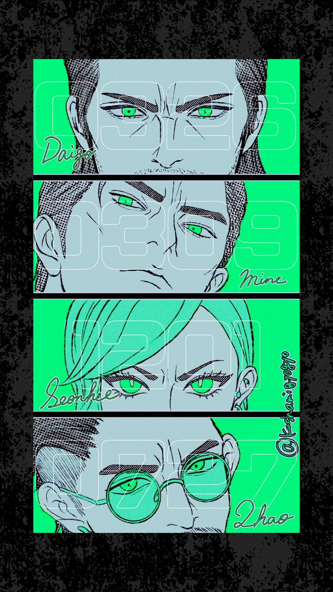 kushamigyogyo's tweet photo. 大＋峯＋ソン＋趙 （all not CP）
謎世界線で推したち仲良くなれ❣️
（2・3枚目はおまけ） https://t.co/fTxUwRsSl1