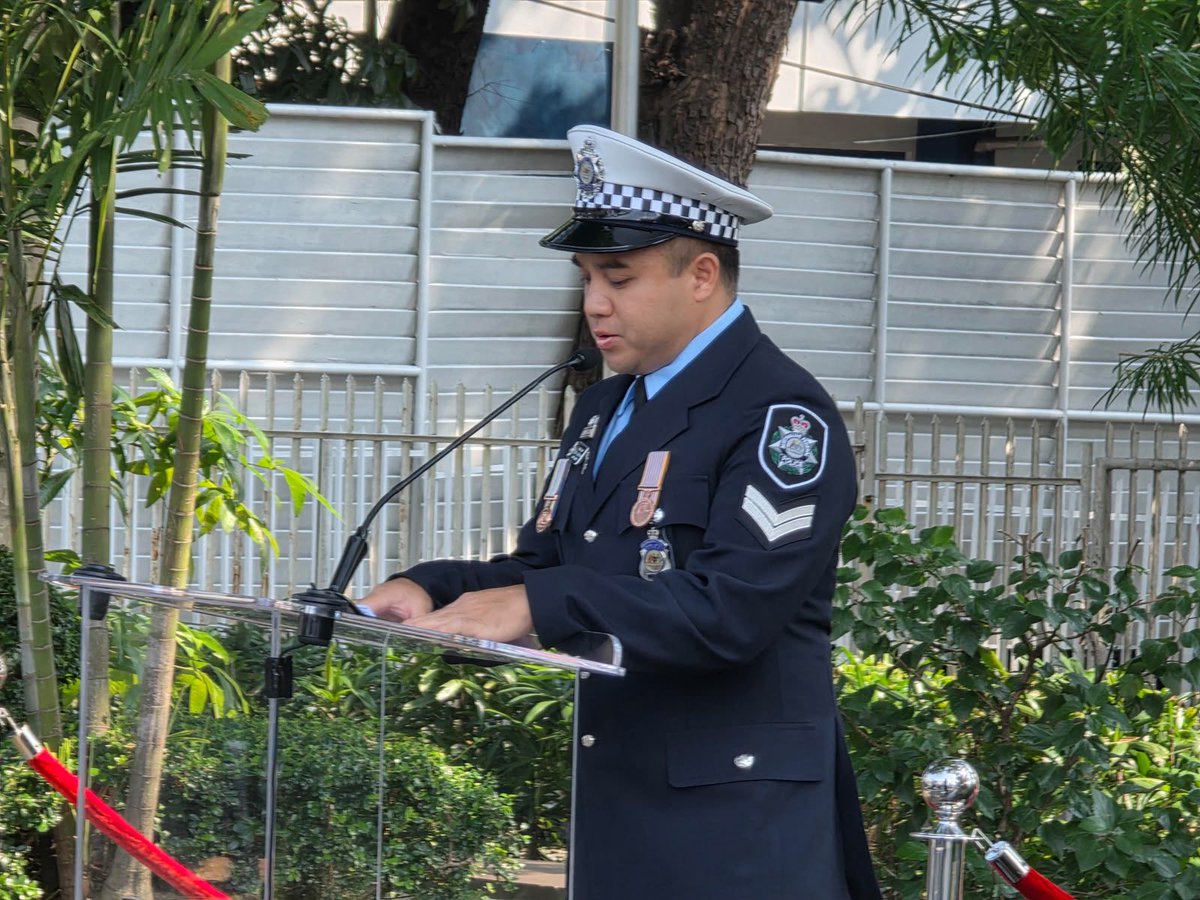 AusAmbPH's tweet photo. It was a great honour to participate in National Police Remembrance Day. It is important that we remember and honour those who lost their lives protecting their communities. https://t.co/N1WphtFAzy