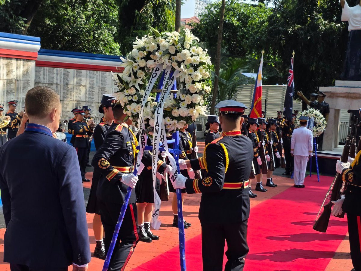 AusAmbPH's tweet photo. It was a great honour to participate in National Police Remembrance Day. It is important that we remember and honour those who lost their lives protecting their communities. https://t.co/N1WphtFAzy