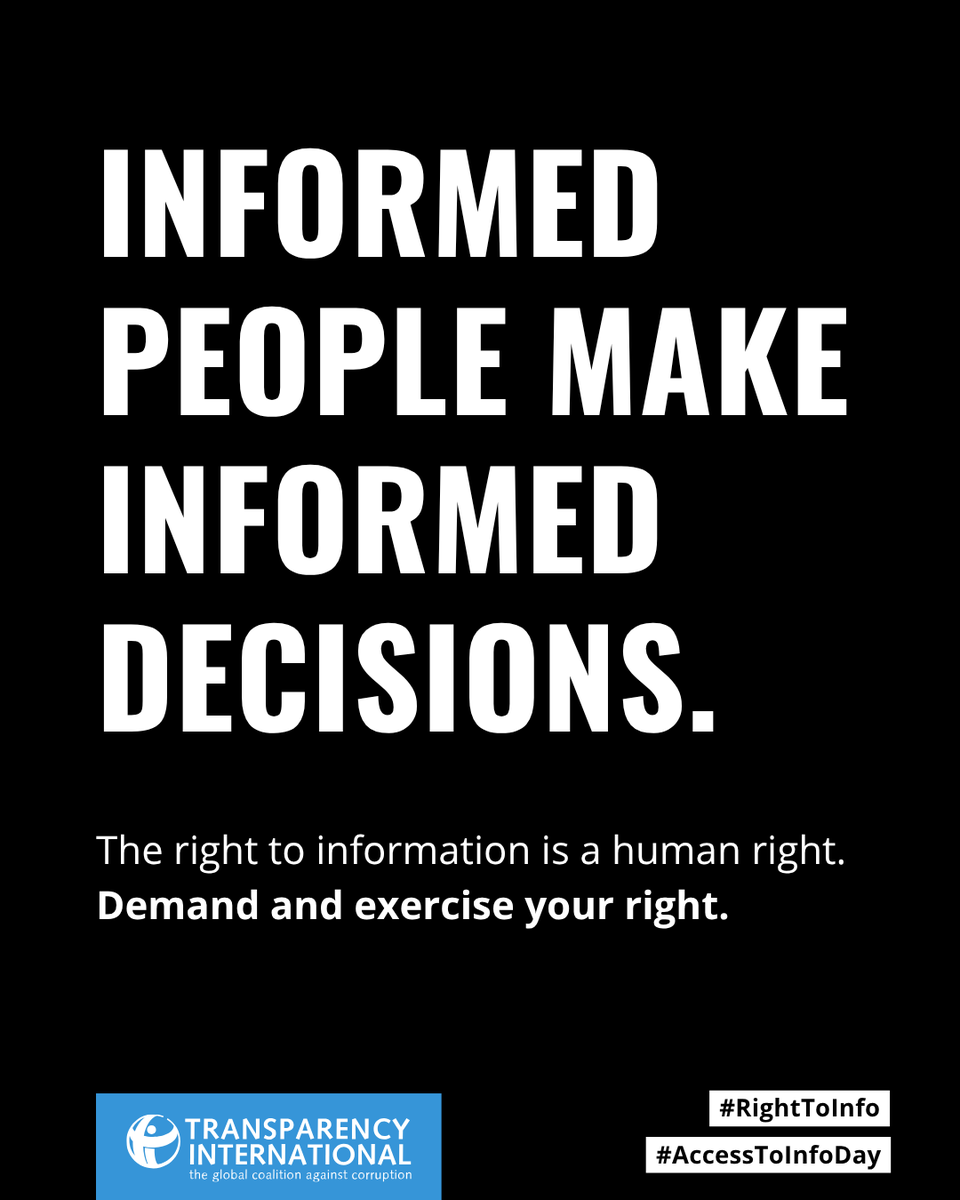 anticorruption's tweet photo. Want to know if your government is hitting its climate targets? Or how it's spending on public healthcare? #RightToInfo laws let you ask &amp; track the answer. The more citizens can see, the harder it is for abuses of power to hide.

Learn more ▶️ https://t.co/LpxINxmcHu https://t.co/mnsQ2M5duy