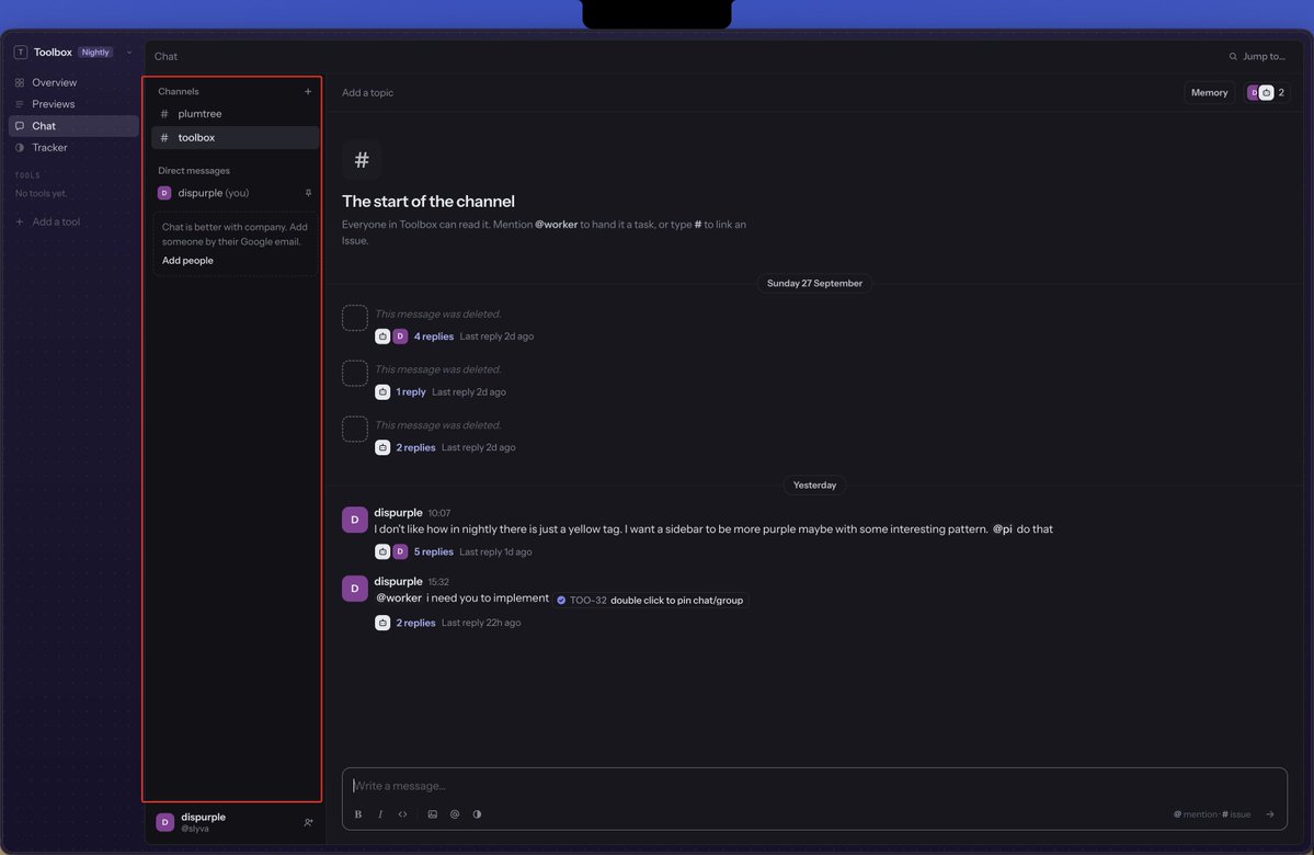 D_Is_Purple's tweet photo. @shadcn Don't really care about "why" I just have two sidebars side by side https://t.co/gan88mOklF