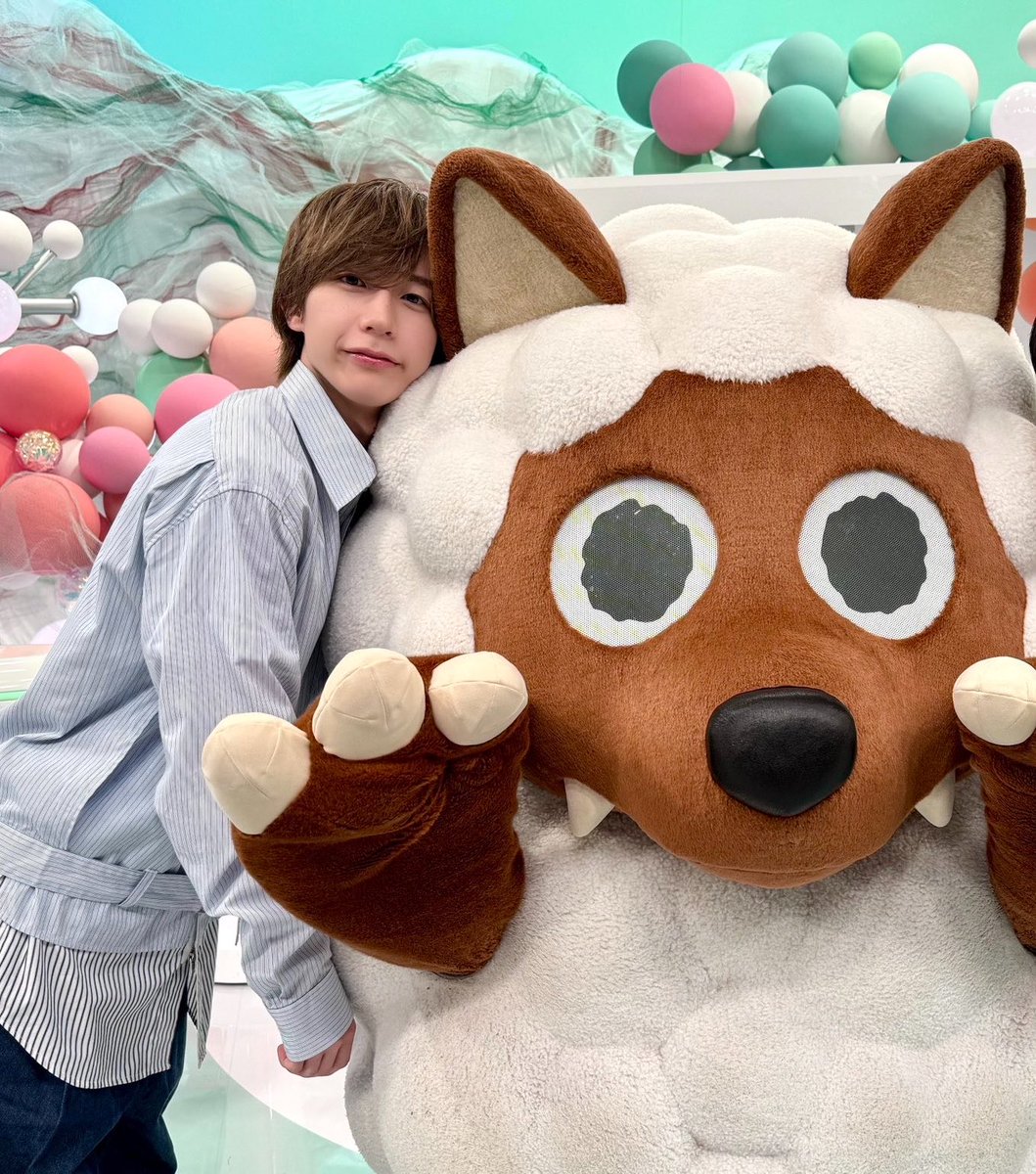 ambtans's tweet photo. 蓮王くんってキャラクターにはぴとってしちゃう生き物なんだ。ブログに載せてたシノビーに全くもおんなじことしてた。ぬいたらし♡ https://t.co/Hxr4AdBpdz