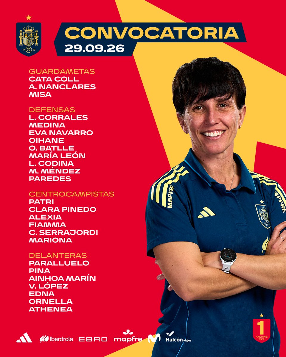SEFutbolFem's tweet photo. ⭐ La preparación de la #FIFAWWC, empieza con 𝗘𝗟𝗟𝗔𝗦.

🇺🇸 La primera parada: 𝗘𝘀𝘁𝗮𝗱𝗼𝘀 𝗨𝗻𝗶𝗱𝗼𝘀.

#JugarLucharYGanar https://t.co/aOnZn1dIgz