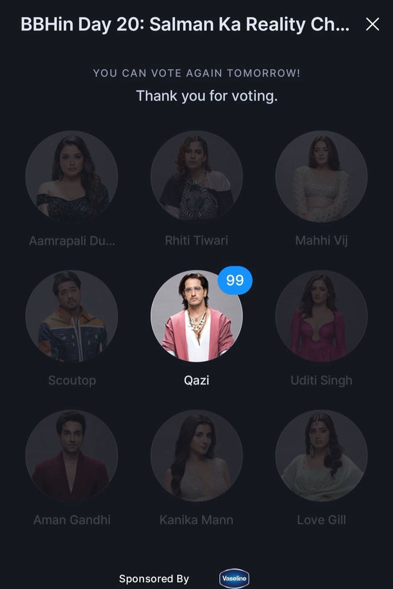 Rehmanparray1's tweet photo. From Delhi to Kashmir, there’s only one name everywhere — QAZI TOUQEER! 🔥
Voting lines are open; don't delay. Head to the app right now and cast your votes in a barrage! We’re bringing the trophy home! 🏆💥
#BiggBoss20 #QaziTouqeer #BB20 #VoteForQazi https://t.co/uD5PXnwH8E