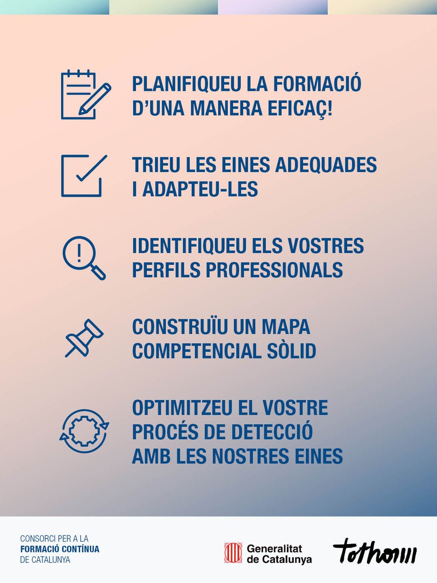 fpo_continua's tweet photo. 📊 Vols planificar millor la formació a la teva empresa?

💡 Tenim les eines per ajudar-te a detectar les necessitats formatives i impulsar el talent professional.

🔗 Consulta el HUB d’eines a https://t.co/SUhikFdwRW 

#Formació #Empresa https://t.co/fNWkngpdTh