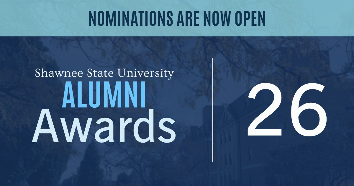 SSUAlumni's tweet photo. Know a Shawnee State alum who deserves to be recognized? There's still time to nominate them for a 2026 Alumni Award. 🏆🐻

Submit your nomination by tomorrow at https://t.co/tBmAdGvTyx https://t.co/C33rp0ATVp