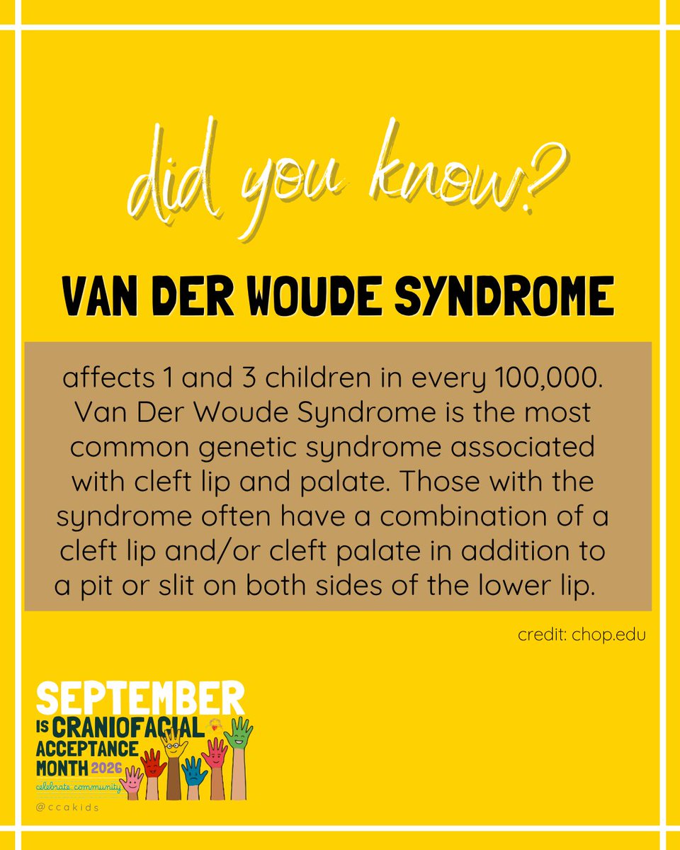 CCAKidsTweet's tweet photo. 𝐃𝐈𝐃 𝐘𝐎𝐔 𝐊𝐍𝐎𝗪?⁣⁣
#VanDerWoudeSyndrome

𝘏𝘢𝘱𝘱𝘺 #cam2026, 𝘵𝘢𝘨 𝘶𝘴 𝘪𝘯 𝘺𝘰𝘶𝘳 𝘤𝘦𝘭𝘦𝘣𝘳𝘢𝘵𝘪𝘰𝘯𝘴 𝘢𝘯𝘥 𝘴𝘵𝘰𝘳𝘪𝘦𝘴 𝘵𝘩𝘪𝘴 𝘮𝘰𝘯𝘵𝘩! #𝘊𝘊𝘈𝘒𝘪𝘥𝘴⁣⁣ #CamReflect

⁣⁣-—⁣

DONATE AT:⁣
⚪ https://t.co/5fcbRUFq6a  https://t.co/mSgnOCxRmw