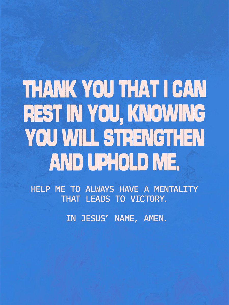 lakewoodchurch's tweet photo. A Prayer for Today

Father, thank You that You are my Good Shepherd in every situation, protecting me, guiding me, and changing me. 

Thank You that I can rest in You, knowing You will strengthen and uphold me. Help me to always have a mentality that leads to victory. In Jesus’ Name, Amen.
