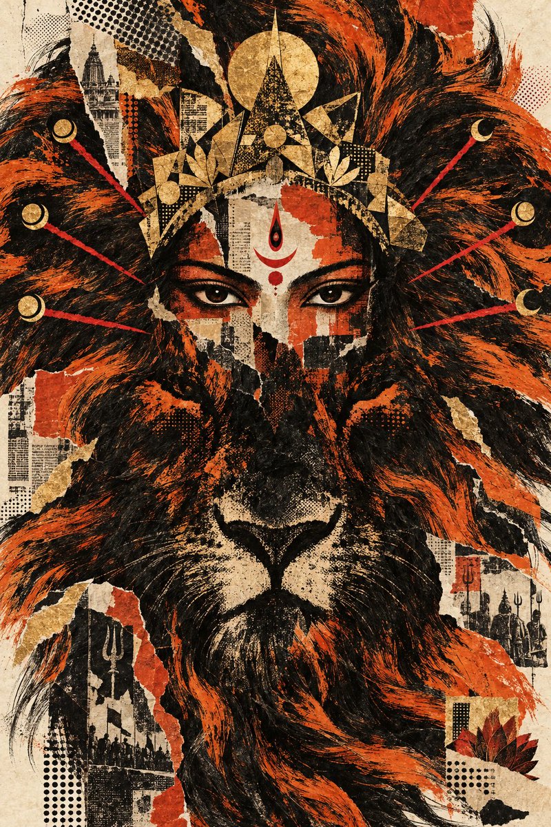itsSSS1510's tweet photo. Maa Shakti 🙏 strength, grace &amp; divine energy. ❤️‍🔥✨

🎨 Crafted with @AdobeFirefly @AdobeLive_ 
#adobefirefly #communityxadobe https://t.co/EQQ3owsP0N