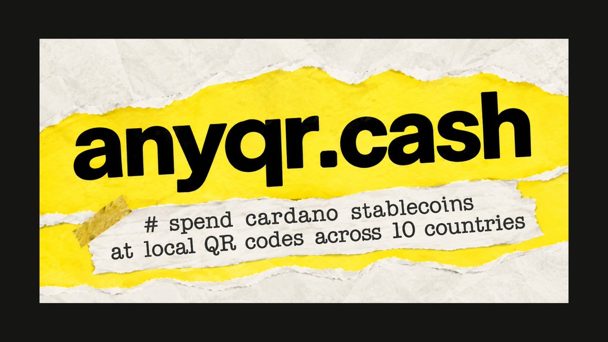 SyncAI_Network's tweet photo. We're building a new way to spend Cardano-native stablecoins in the real world without the merchant even needing to know crypto was involved 👀

Across India, Brazil, Venezuela, Indonesia, Vietnam and other emerging markets millions of merchants already accept QR payments daily.  

UPI. PIX. QRIS. VietQR. PromptPay. 

At the same time, these markets are among the biggest adopters of crypto and stablecoins in the world. 

The rails and the dollars exists but nothing connects them. 

Enter anyqr by SyncAI  

anyqr allows you to scan a merchants existing QR code and pay with USDCx on Cardano, for example.

A local liquidity provider completes the payment through the merchant’s normal fiat QR rail, while the USDCx is secured by an onchain escrow.

The merchant doesn't need a wallet.

They don’t need to accept USDCx.

They just receive the local currency they already accept.    

Underneath it all is Cardano.

Non-custodial Aiken escrow.

CIP-0170 identities for buyers and merchants.
Onchain reputation.

An open merchant order book.

And eventually a public SDK allowing Cardano wallets to embed the same pay-to-QR flow directly. 

This is what stablecoin adoption should look like.