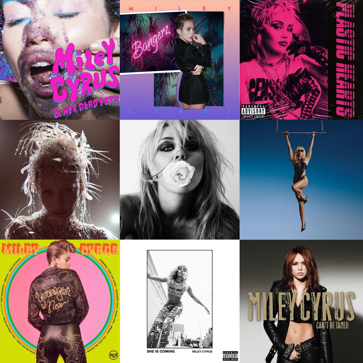 Smilerssun's tweet photo. Miley never misses with her album covers. https://t.co/baS4Tr5weE