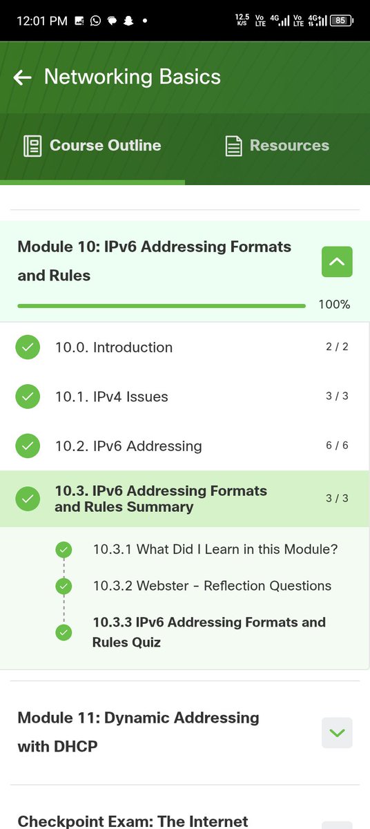 Chidivic2009's tweet photo. Day 16/70 days of consistency on cyber security 🖥️
📗Module 10:
I completed the module with 💯
I learnt and strengthened my knowledge from IPv4 to IPv6 addressing.
I learnt on IPv6 addressing format

#cybersecurity
#learninginpublic
#70daysofconsistency
#thE_CYBRARIANS https://t.co/xFFNFx34z9