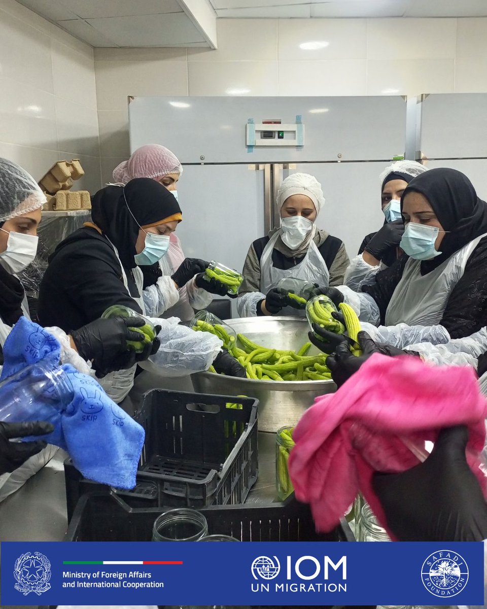 FondationSafadi's tweet photo. Highlights from the Food Processing training in Bekaa designed to enhance readiness for employment in Lebanon and beyond. Delivered by Al Safadi Foundation in collaboration with @IOMLebanon’s Abeona Project. Supported by @ItalyMFA_int. https://t.co/QbIQSCE31x