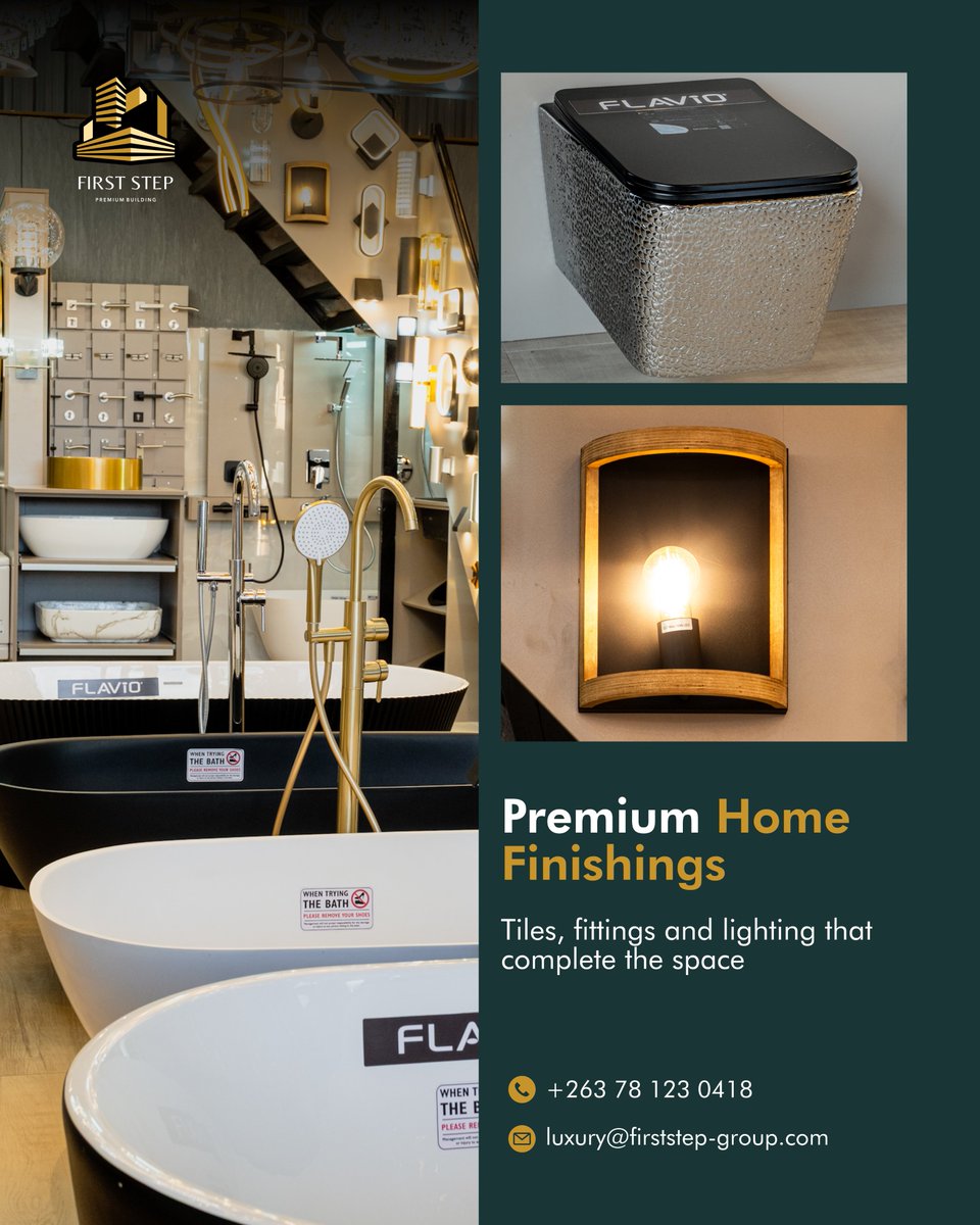 firststepgroupp's tweet photo. A space can be well built and still feel incomplete.

The difference often comes from the details: the tile, the fitting, the lighting, the finish. The right choices bring the whole room together.

Explore: https://t.co/POEC0lzxTJ

#FirstStepPremiumBuilding #InteriorFinishes https://t.co/xoasButXAN