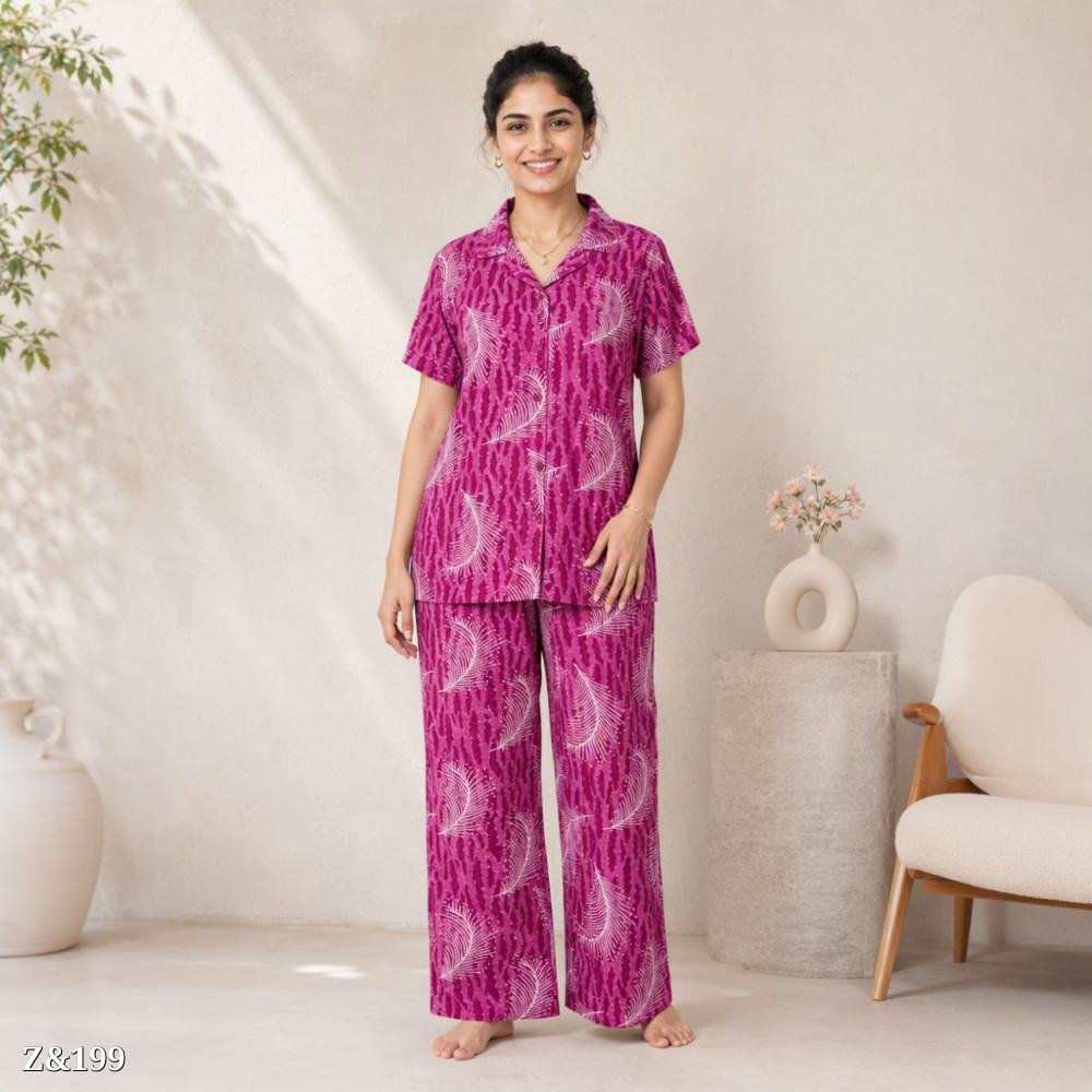 mnimachwala's tweet photo. 💗 Women’s Leaf Printed Night Suit Set

🌿 Magenta/Pink • Stylish Leaf Print
👚 Short-Sleeve Top + 👖 Wide-Leg Pants
✨ Soft, Lightweight &amp; Comfortable

Perfect for sleeping, lounging &amp; home wear. 🏠

💰 ₹799/-
🚚 Free Shipping | COD (+₹50)
💬 Message us for Order &amp; Details https://t.co/GMelNmwWOl
