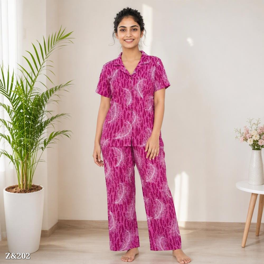mnimachwala's tweet photo. 💗 Women’s Leaf Printed Night Suit Set

🌿 Magenta/Pink • Stylish Leaf Print
👚 Short-Sleeve Top + 👖 Wide-Leg Pants
✨ Soft, Lightweight &amp; Comfortable

Perfect for sleeping, lounging &amp; home wear. 🏠

💰 ₹799/-
🚚 Free Shipping | COD (+₹50)
💬 Message us for Order &amp; Details https://t.co/GMelNmwWOl