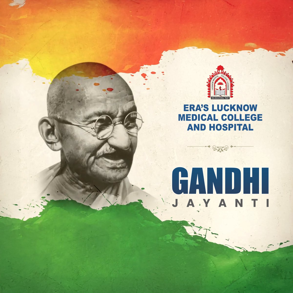 era_hospital's tweet photo. Happy Gandhi Jayanti! 𓀗
.
.
#GandhiJayanti #MahatmaGandhi #Satyagraha #FatherOfTheNation #Peace #2October #ELMC&H https://t.co/LBKBJML2Mk