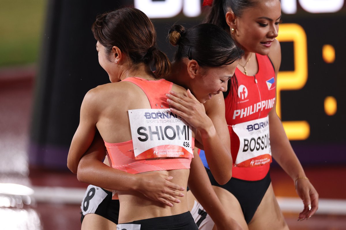 Getsuriku's tweet photo. #名古屋アジア大会
女子800m
久保凛（積水化学）が2分05秒46で4位
最後に追い込むもメダルとはわずか0.12秒差

塩見綾乃（岩谷産業）が2分05秒76の5位

優勝は呉洪嬌🇨🇳
タイムは2分04秒49🥇 https://t.co/FZLDMXl4Ly