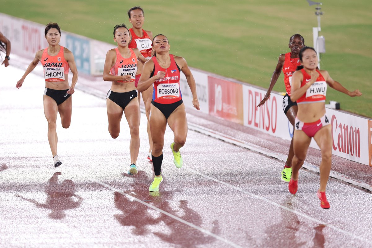 Getsuriku's tweet photo. #名古屋アジア大会
女子800m
久保凛（積水化学）が2分05秒46で4位
最後に追い込むもメダルとはわずか0.12秒差

塩見綾乃（岩谷産業）が2分05秒76の5位

優勝は呉洪嬌🇨🇳
タイムは2分04秒49🥇 https://t.co/FZLDMXl4Ly