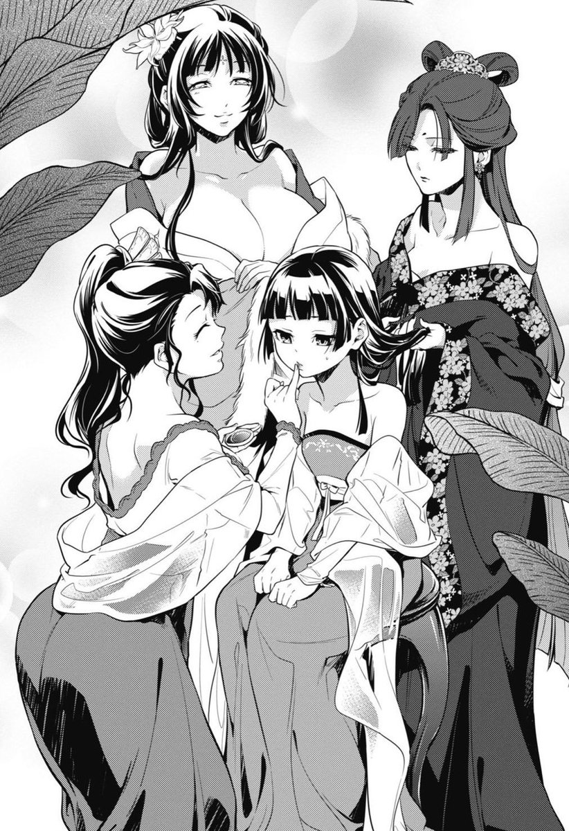 soliloquyraven's tweet photo. Después de hacerle re-watch al anime, le tengo mucho más cariño a Pairin, Meimei y Joka. Siempre han estado al lado de Maomao, la han visto crecer y han formado parte de su vida, nunca la han dejado sola. Me gusta mucho el vínculo que tienen las cuatro hermanas https://t.co/XQe3AtdhLb