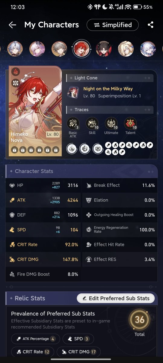 AltShadowPeter's tweet photo. @ThngTrnL2 @myronshippuden Not the best but here
Ik she overcaps with Sunday but my crit dmg body is really bad. https://t.co/JTkMitUkKM