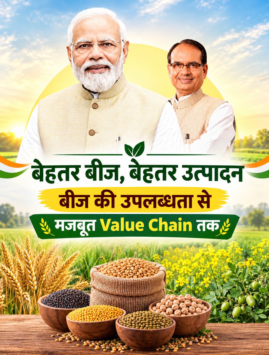 icarindia's tweet photo. गुणवत्तापूर्ण बीज की उपलब्धता, Seed Value Chain और सुधारों से जुड़े महत्वपूर्ण विषयों पर National Conference on Agriculture for Rabi Campaign 2026 में मंथन।
#RabiConference2026 @ChouhanShivraj  @AgriGoI https://t.co/Om3FT2InVZ